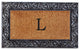 Prestige Silver Monogram Doormat 18"x30", Letter L