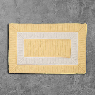 Colonial Mills Rope Walk CB90 Yellow Indoor/Outdoor Area Rug, Rectangular 3'x5'