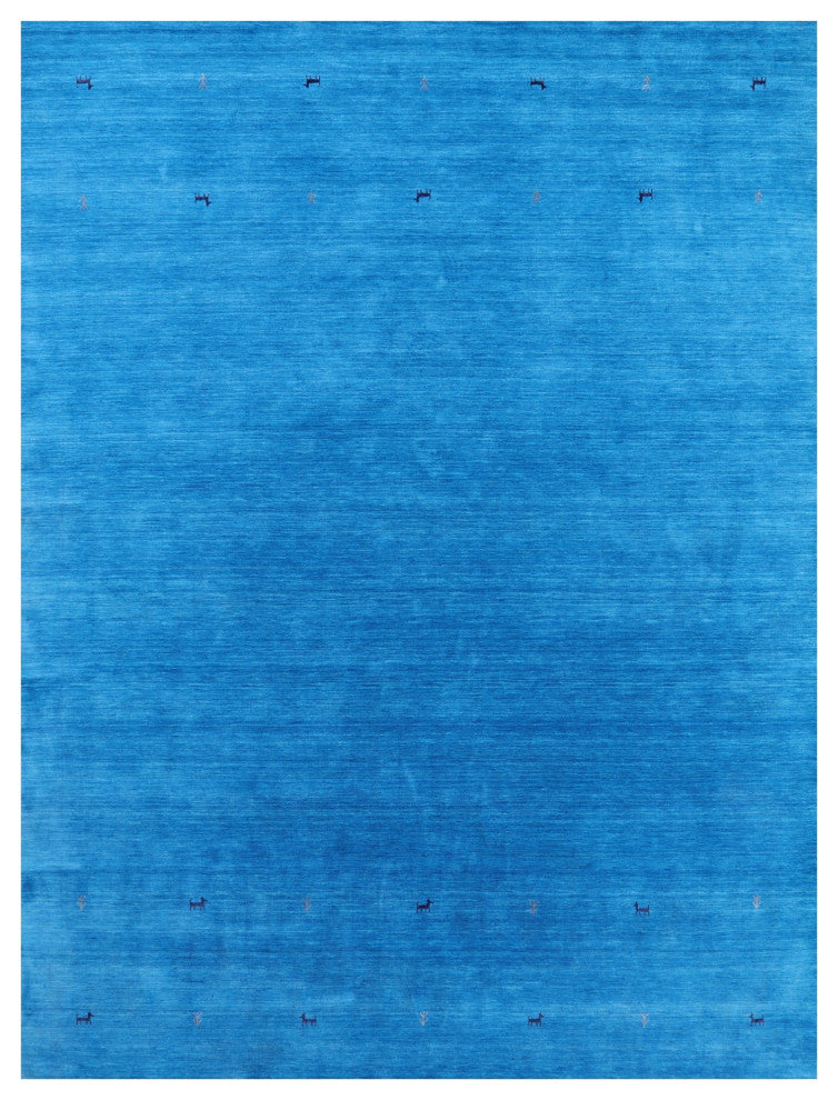 9' 0" X 12' 0" Persian Gabbeh Handmade Wool Rug - Q15205
