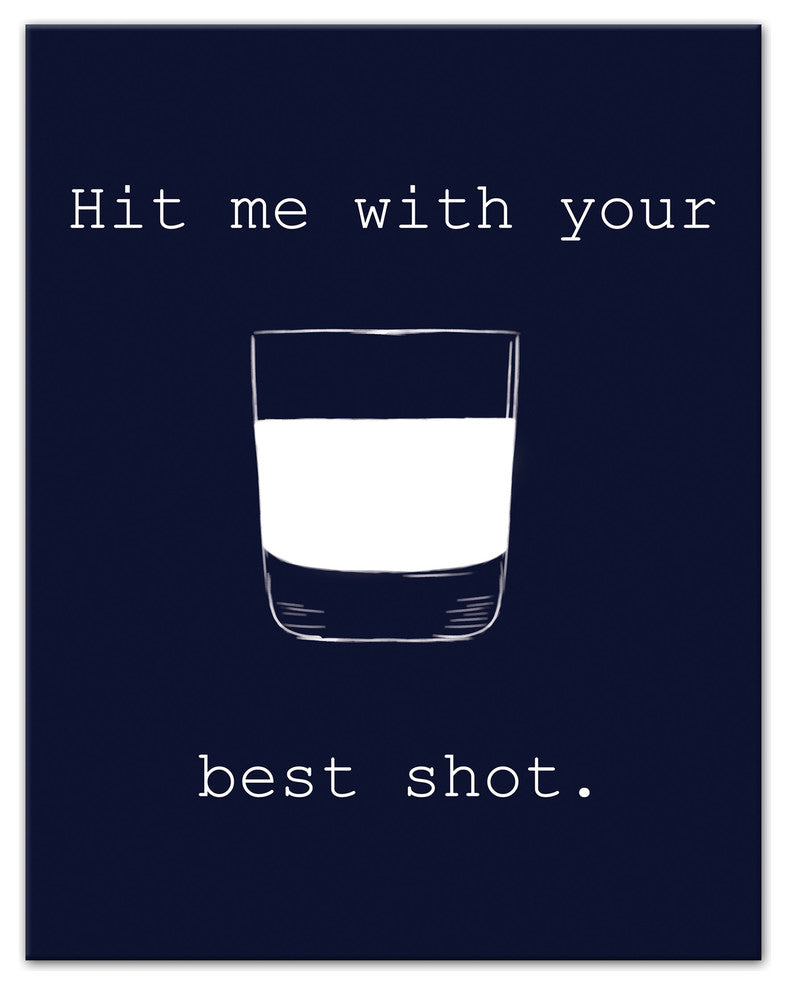 Hit Me With Your Best Shot 11x14 Canvas Wall Art