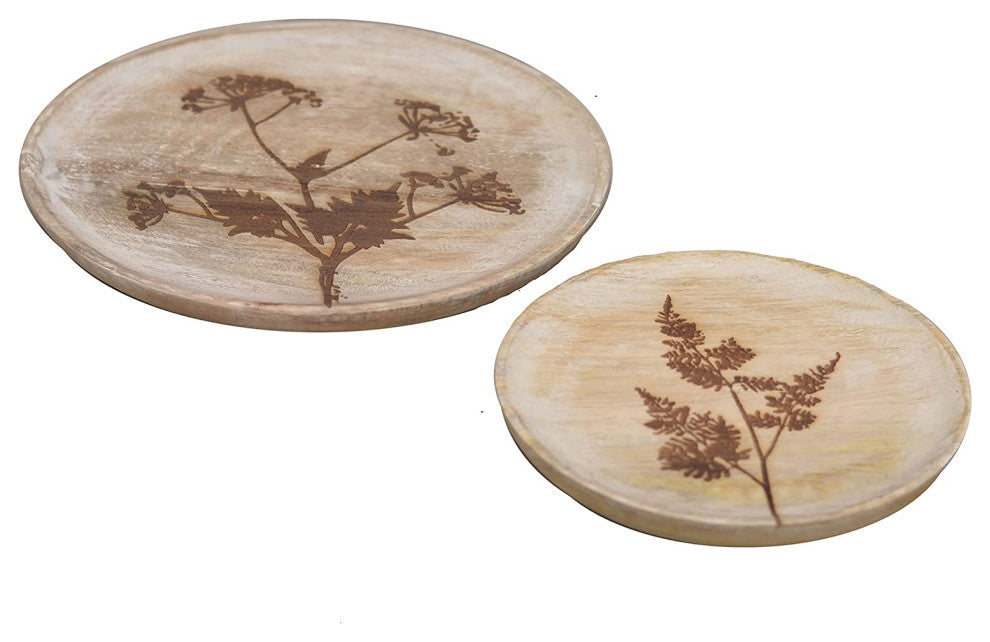 2 Piece Wild Meadow Flowers Plate Set