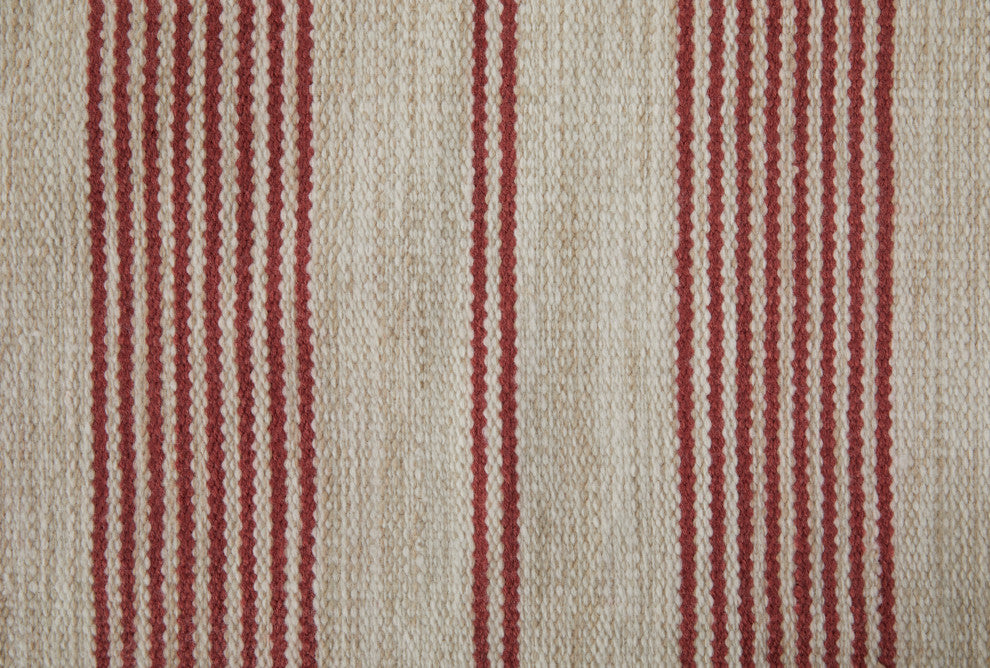 Weave & Wander Granberg Eco-Friendly PET Rug, Red, 10' X 14'