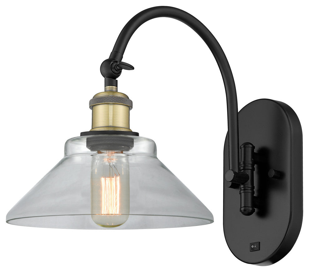 Innovations 518-1W-BAB-G132 1-Light Sconce, Black Antique Brass
