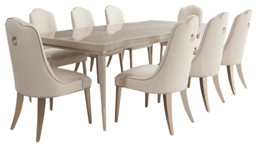 Malibu Crest 9-Piece Dining Room Set, Blush