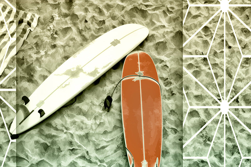 "Surf's Up Four" Paper, 48"x48"