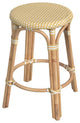 Tobias Rattan Counter Stool, Yellow