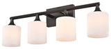 CHLOE Jane Contemporary 4 Light Rubbed Bronze Bath Vanity Fixture 29" Width