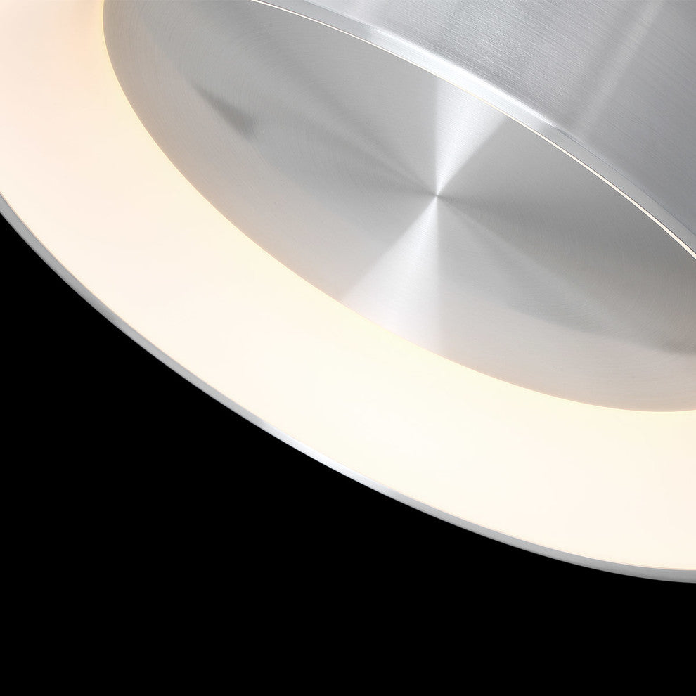 Corso 23" LED Flush Mount 3000K, Brushed Aluminum