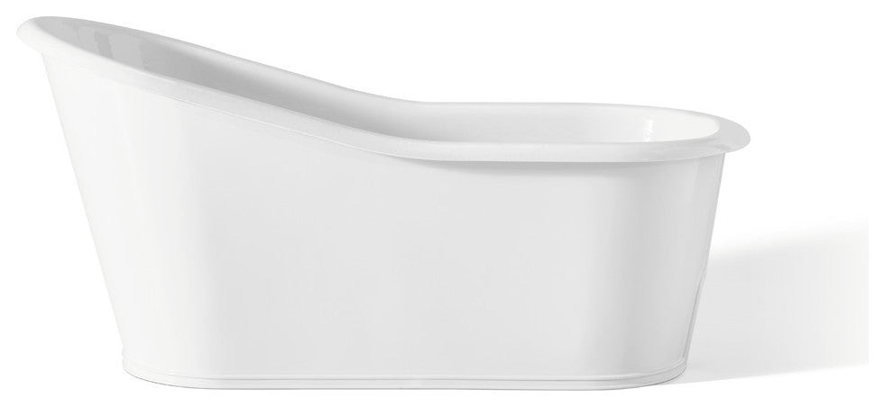 Cheviot Products Dakota Cast Iron Bathtub, White Interior and Exterior