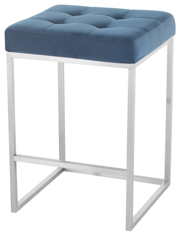 Chi Peacock Fabric Counter Stool, HGSX513