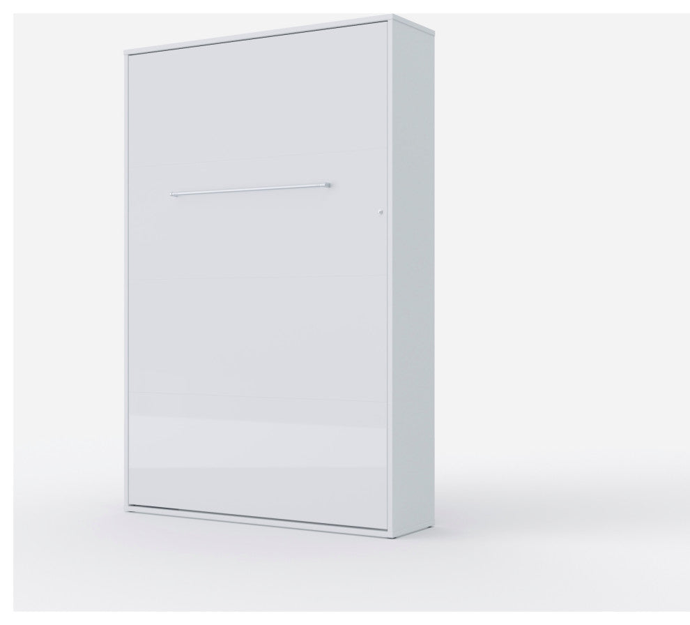 Contempo Vertical Wall Bed, 47.2 x 78.7 inch, White/White Gloss
