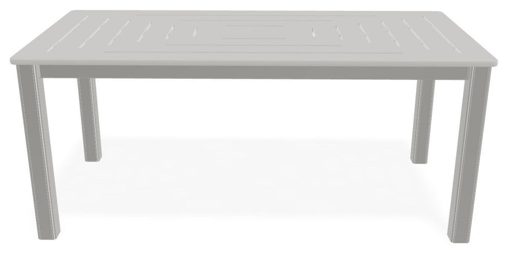 21" x 42" Rectangular Marine Grade Outdoor Coffee Table, Snow