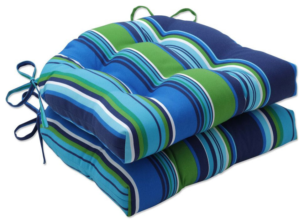 Sea Island Blue Chairpad, Set of 2