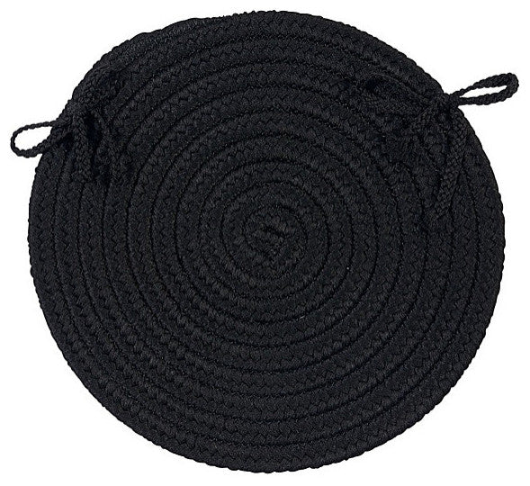 Colonial Mills Chair Pad Boca Raton Black Chair Pad