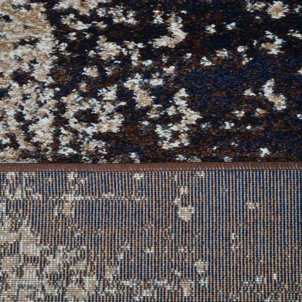 MACHINE MADE HEATSET POLYPROPYLENE AREA RUGS -Beige Brown,Contemporary, [Rectangle] 3'4''x5'