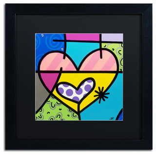 Roberto Rafael 'Big Heart I' Matted Framed Art