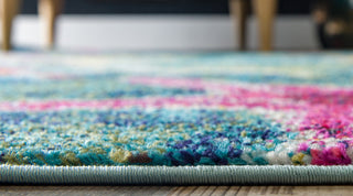 Unique Loom Navy Blue Seashore Positano 2' 2x6' 7 Runner Rug