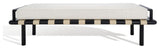 Safavieh Couture Constantine Teak Bench, Black/White