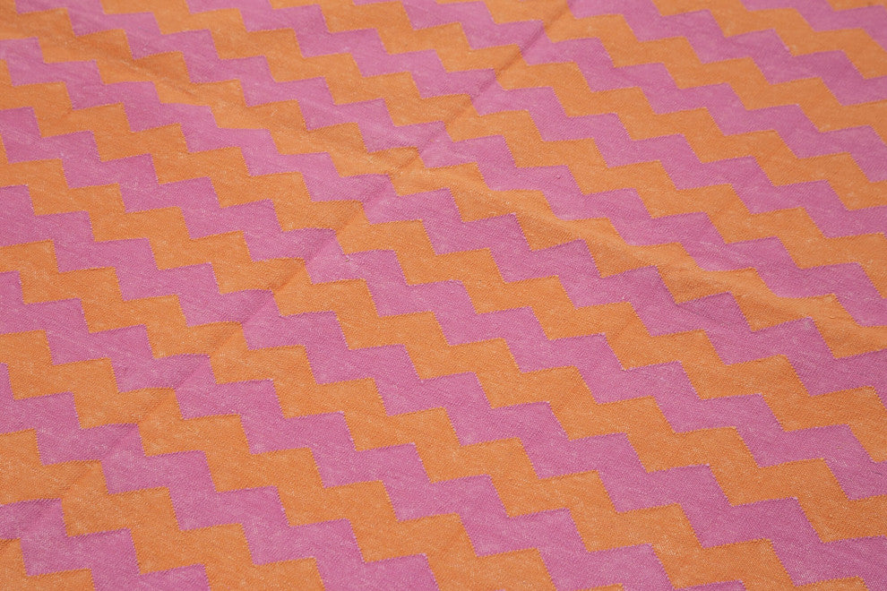 Rug N Carpet - Handmade Wool 6' 0'' x 8' 11'' Flatweave Dhurrie Kilim Rug
