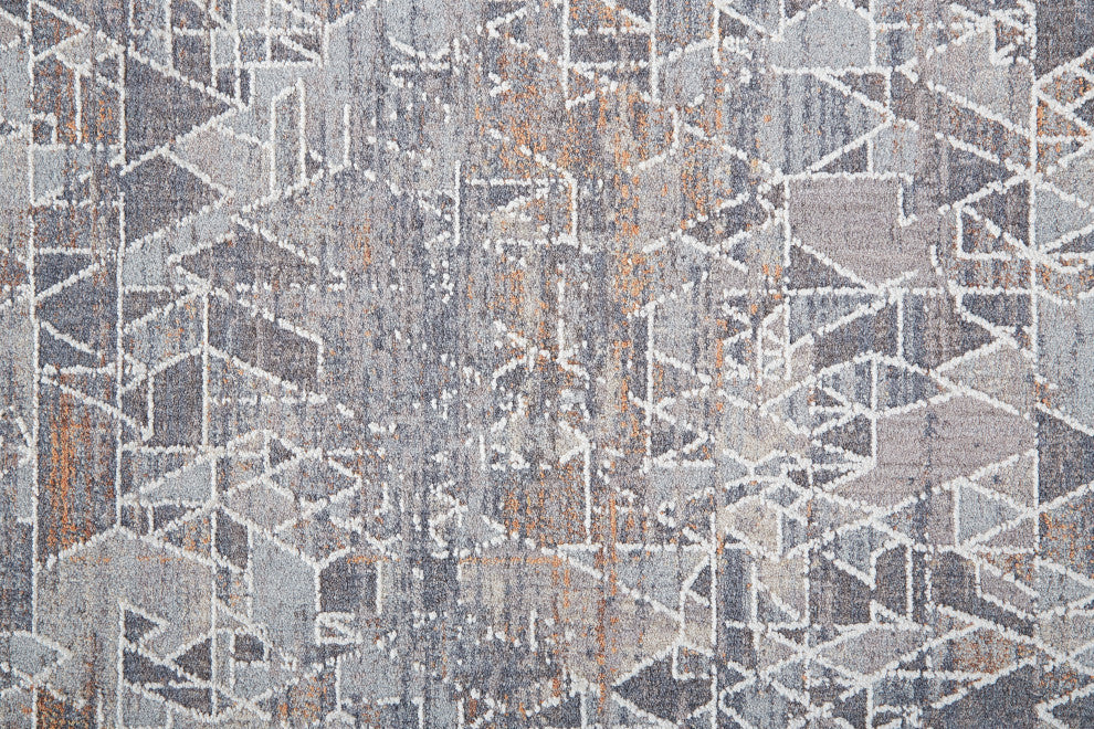 Weave & Wander Edwardo Rug, Gray/Blue, 9' x 12' Rug