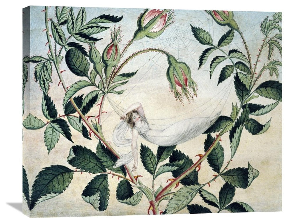 "A Fairy Resting In a Hammock" Artwork, 30" x 24"