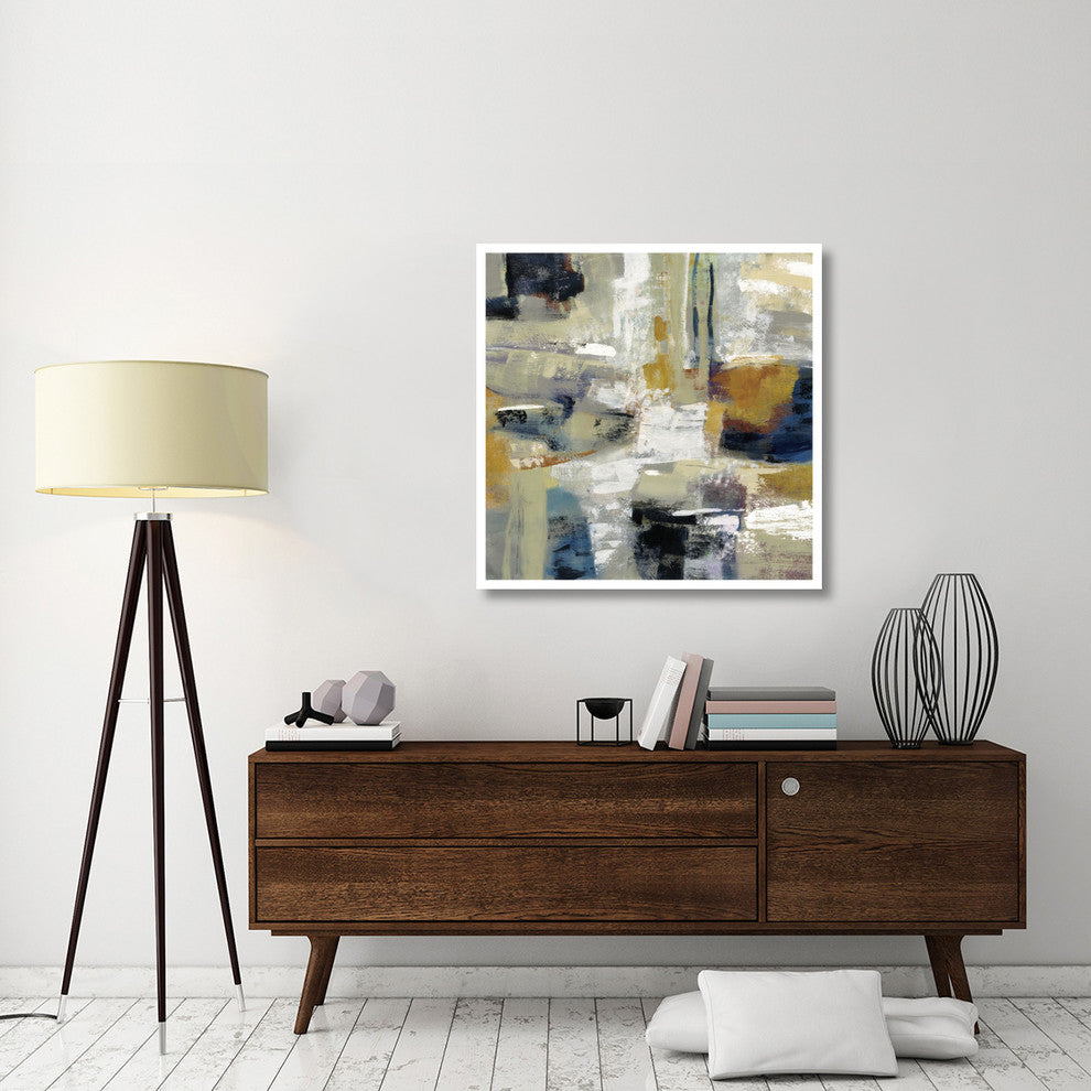 "Full Moon I with White" Digital Paper Print by Silvia Vassileva, 38"x38"
