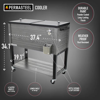 Permasteel 80 Quart Patio Cooler