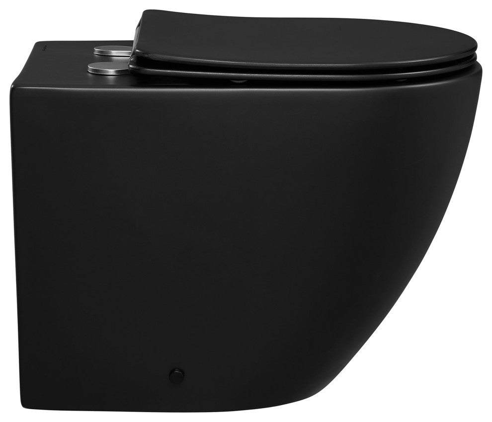 St. Tropez Back to Wall Toilet Bowl, Concealed Tank Not Included, Sm-Wt514mb