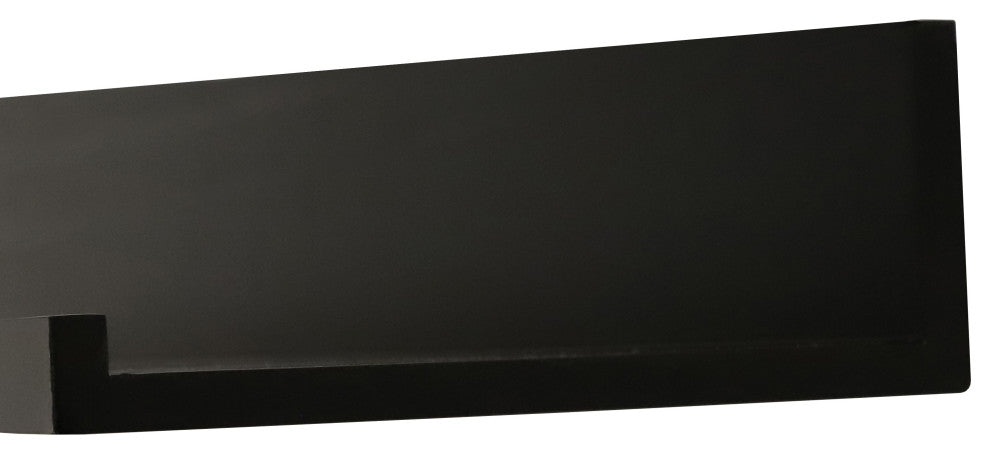 InPlace Deep Ledge Shelf, Black, 24"