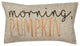 Morning Pumpkin Embroidered Harvest Pillow, 12"x20"