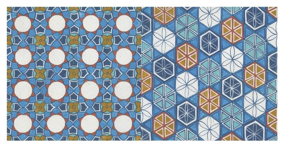 "Hex Tiles" Digital Paper Print by Kathrine Lovell, 26"x14"