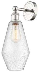 Edison Cindyrella 1-Light 7" Sconce, Polished Nickel, Seedy Shade