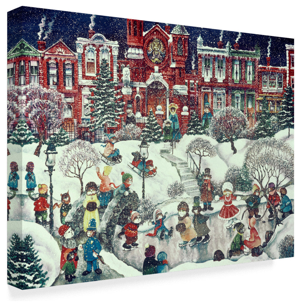 "Snow Cats" by Bill Bell, Canvas Art