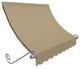 Awntech 6'' Charleston Acrylic Fabric Fixed Awning, Tan