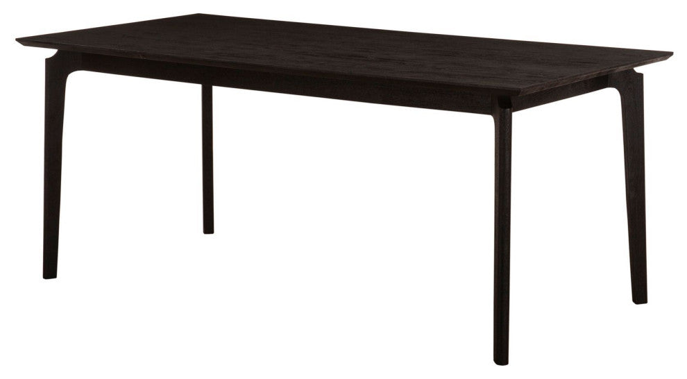 Kenzo 60"� Mango Wood Small Dining Table, Black