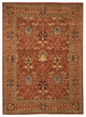 EORC Hand-tufted Wool Rust Traditional Oriental Morris Rug, Rectangular 4'x6'