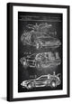 "Back to the Future Car" Framed Painting Print, 16"x24"