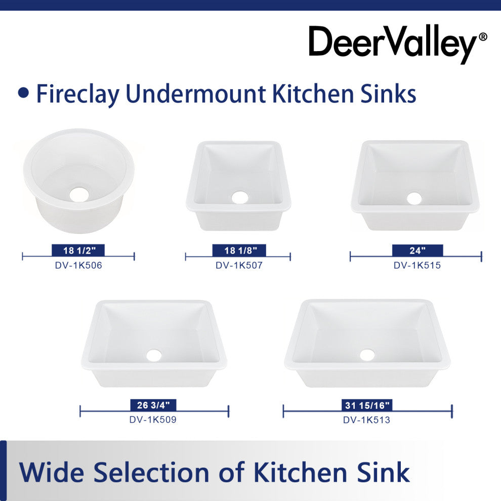32"L x 19"W Undermount Fireclay Kitchen Sink with Sink Grid and Basket Strainer