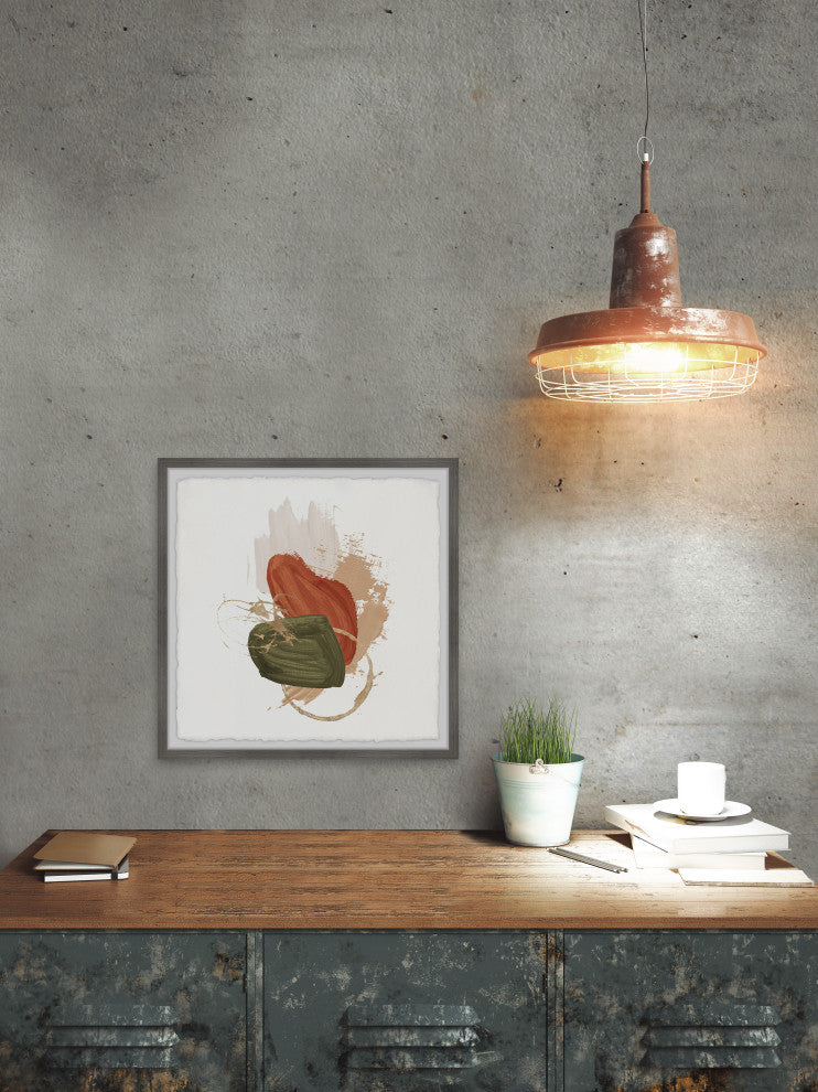 "Rapid Growth" Framed Painting Print, 18x18