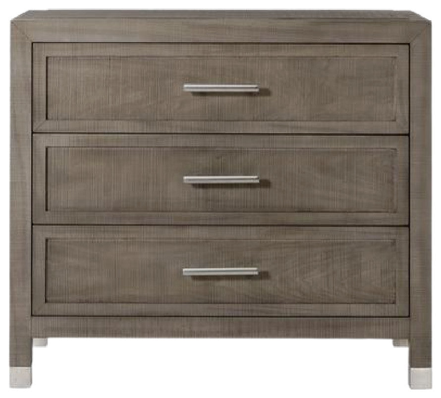 Gray Ash Wood Nightstand | Andrew Martin Raffles