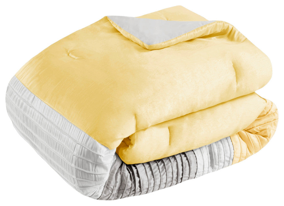 Madison Park Amherst 7 Piece Comforter Set, Yellow