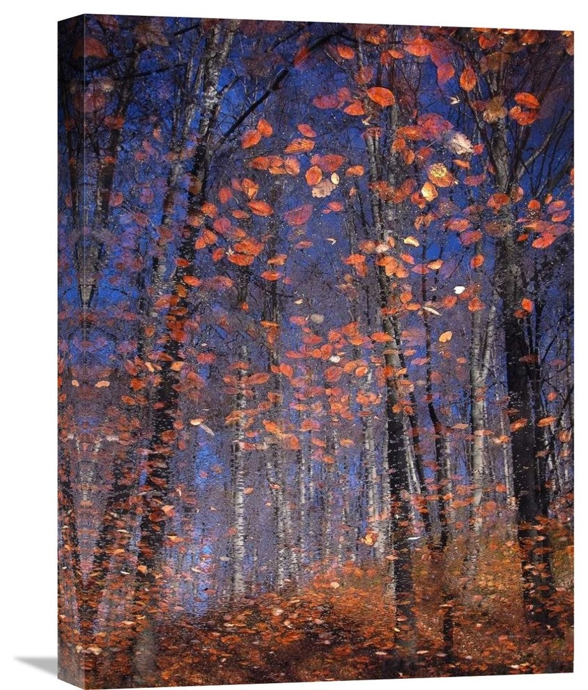"Autumn Leaves" Stretched Canvas Giclee by Florentin Vinogradof, 17"x22"