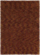 Blossom Contemporary Area Rug, Red Orange, 5''x7''
