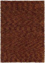 Blossom Contemporary Area Rug, Red Orange, 5'x7'