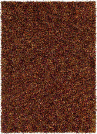Blossom Contemporary Area Rug, Red Orange, 5'x7'