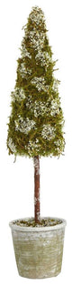 Nearly Natural 20" Cedar Pine "Natural Look" Tree in Decorative Planter