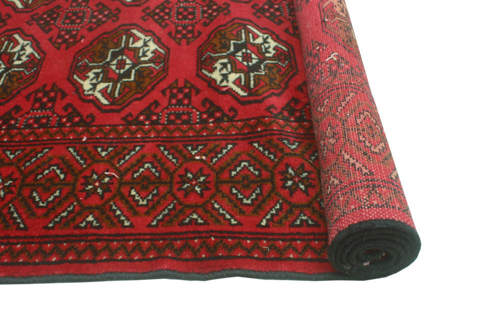 Vintage Distressed Lajward Red/Brown Rug, 4'1x6'2