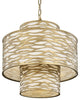 Varaluz-348P04HG-Four Light Pendant Havana Gold