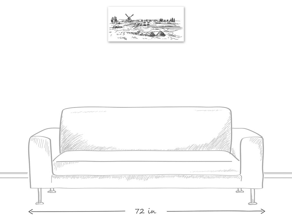 "Holland Farm" Canvas Wall Art, 12"x36"