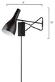 Lenz Swing Arm Wall Sconce, Bronze